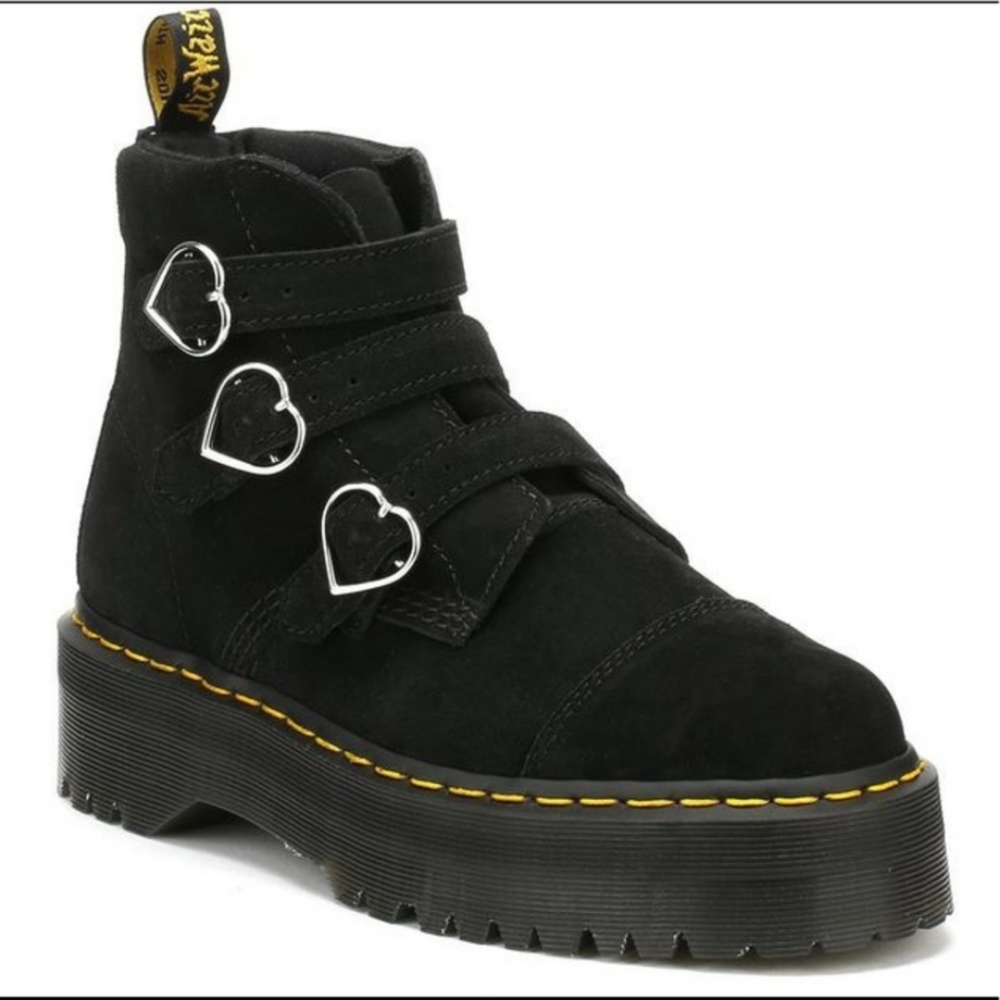 Doc Marten X Lazy Oaf Heart Buckle Boot - image 1